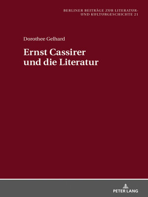 cover image of Ernst Cassirer und die Literatur